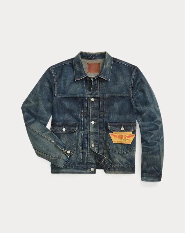 RRL Denim Trucker Jacket - Westview Wash made by RRL