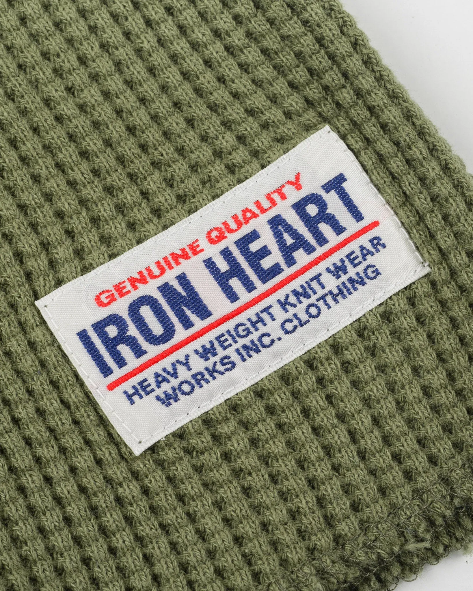 Iron Heart - Waffle Knit L/S Crewneck Thermal - Olive sold by Berkeley Supply product image thumbnail 4
