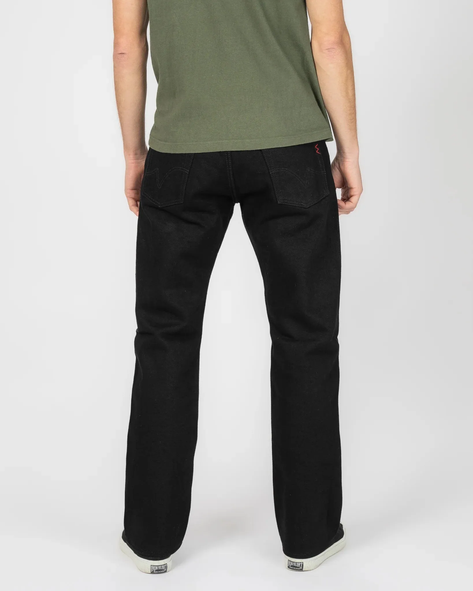 Iron Heart 634S 21oz Selvedge Denim Straight Cut Jeans - Superblack (Fades To Grey) sold by Berkeley Supply product image thumbnail 4