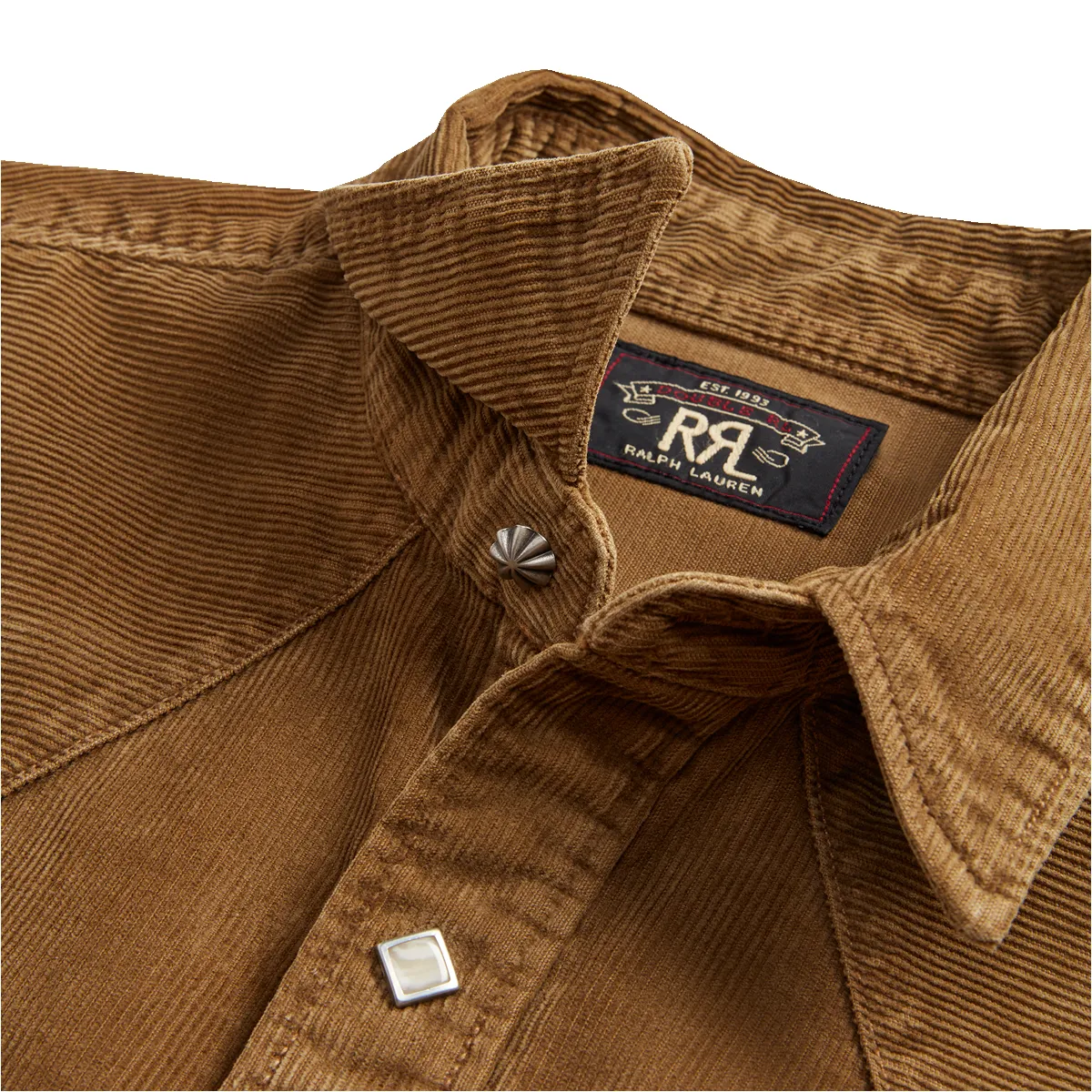 RRL Slim Fit Corduroy Western Shirt - Faded Tan sold by Berkeley Supply product image thumbnail 3