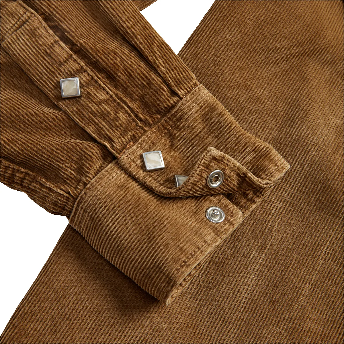 RRL Slim Fit Corduroy Western Shirt - Faded Tan sold by Berkeley Supply product image thumbnail 5