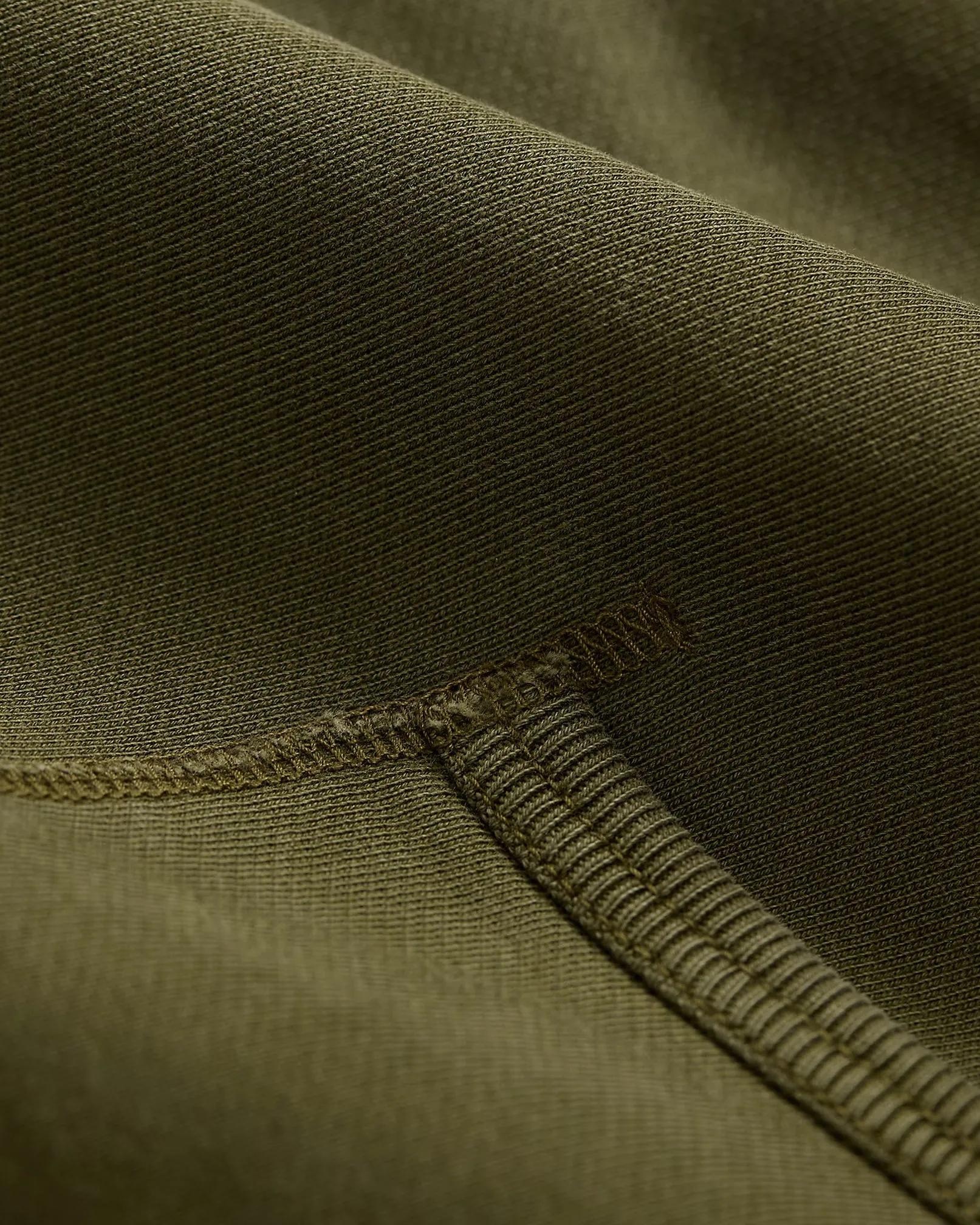 RRL Garment-Dyed Fleece Hoodie - Olive sold by Berkeley Supply product image thumbnail 3