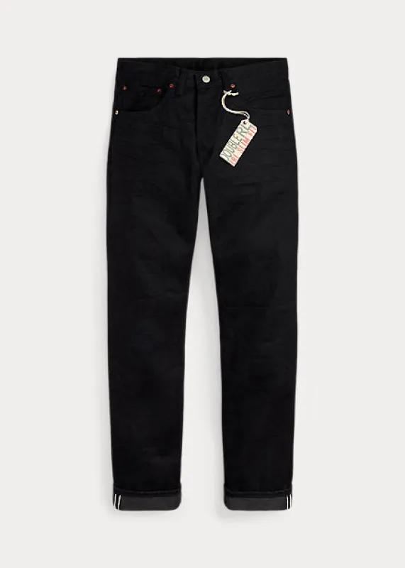 RRL Slim Fit Black Selvedge Jean made by RRL