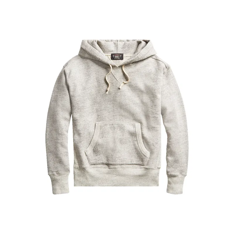 RRL Fleece Hoodie - Athletic Grey Heather made by RRL