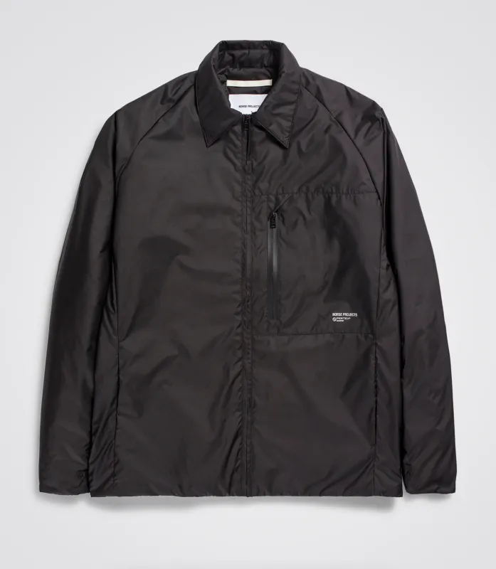Norse Projects Osa Light Pertex Shirt Jacket - Black made by Norse Projects
