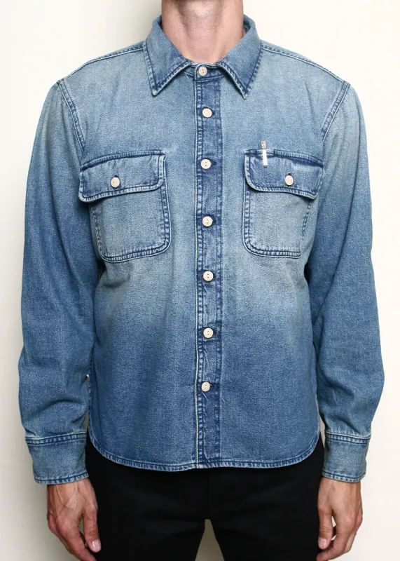 Rogue Territory Field Shirt - Washed Out Indigo made by Rogue Territory