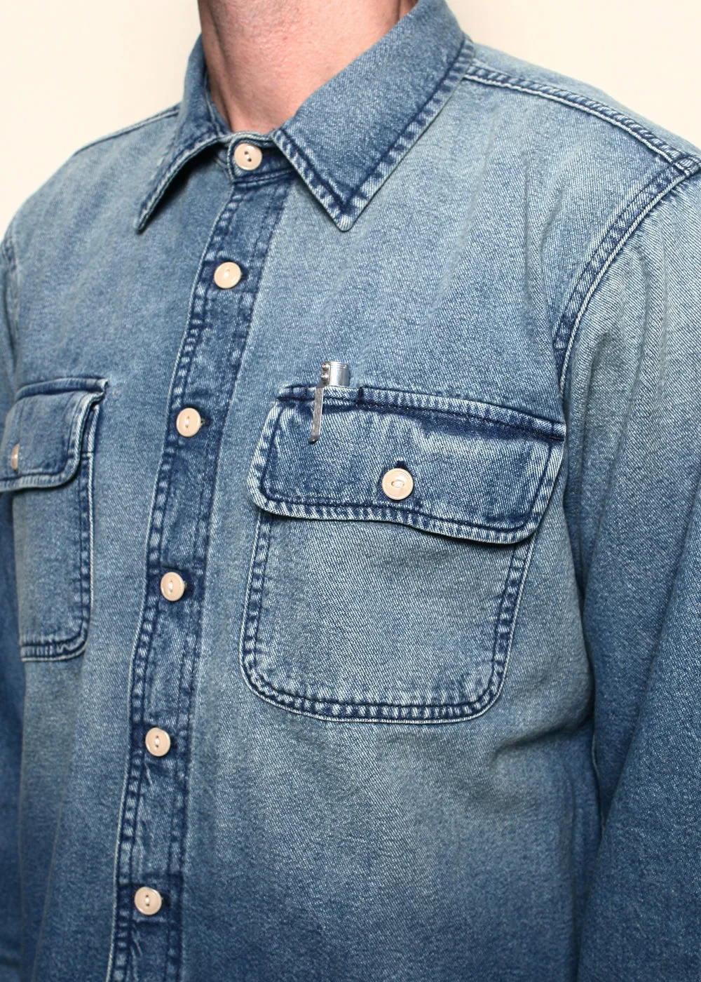 Rogue Territory Field Shirt - Washed Out Indigo sold by Berkeley Supply product image thumbnail 3