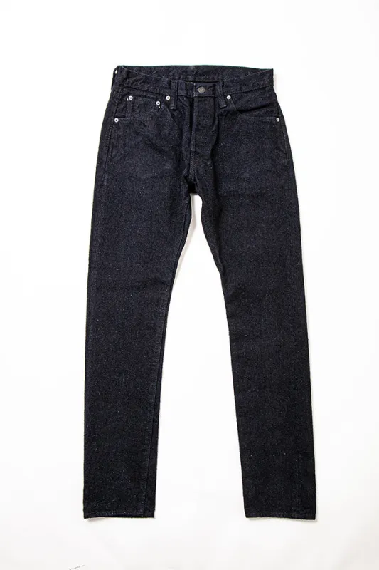 Pure Blue Japan 16oz Double Nep Denim Indigo x Sumi [DNP-019-IDSM] - Relaxed Tapered made by Pure Blue Japan