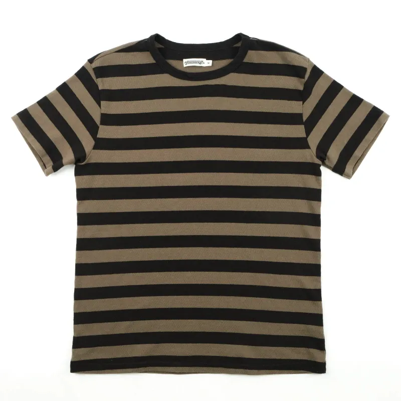 Freenote Cloth Shifter S/S Tee - Cedar Stripe made by Freenote Cloth