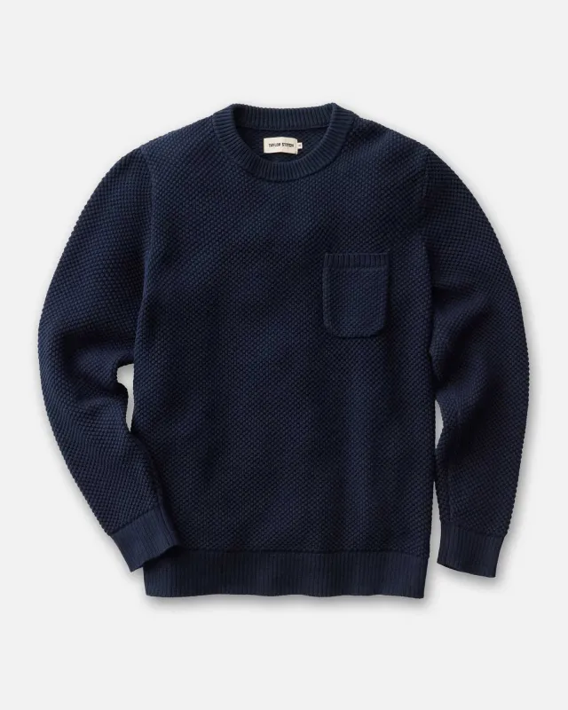 Taylor Stitch Crawford Crew Sweater - Navy made by Taylor Stitch