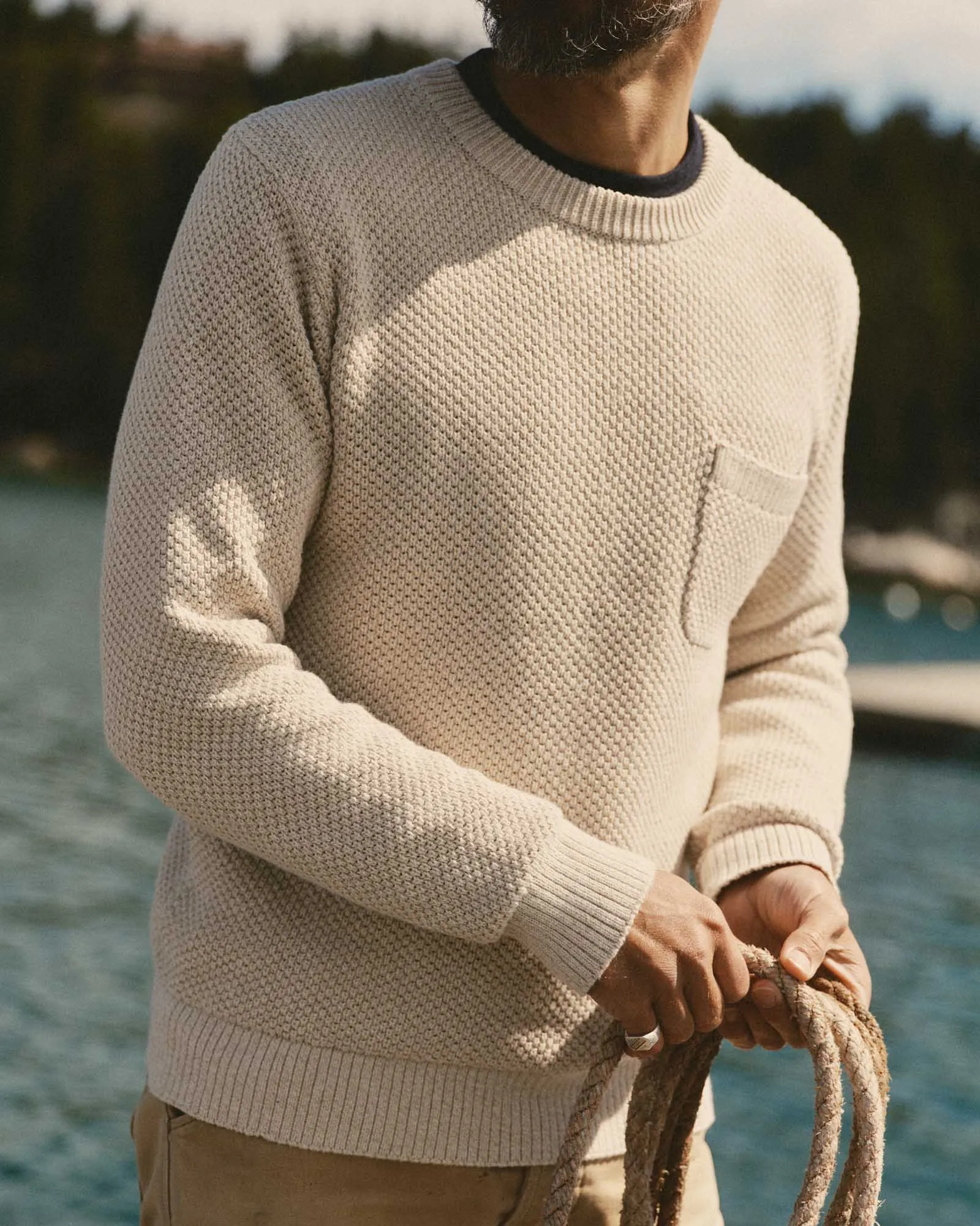 Taylor Stitch Crawford Crew Sweater - Marled Natural sold by Berkeley Supply product image thumbnail 3