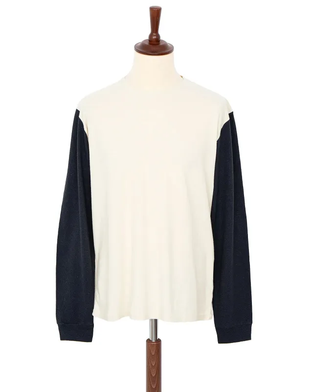 Indigofera Dale Sweater - Vintage White/ Marshall Black made by Indigofera
