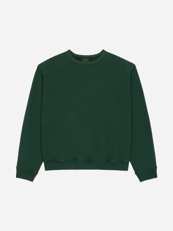 3sixteen Ultraweight Crewneck - Kombu Green made by 3sixteen