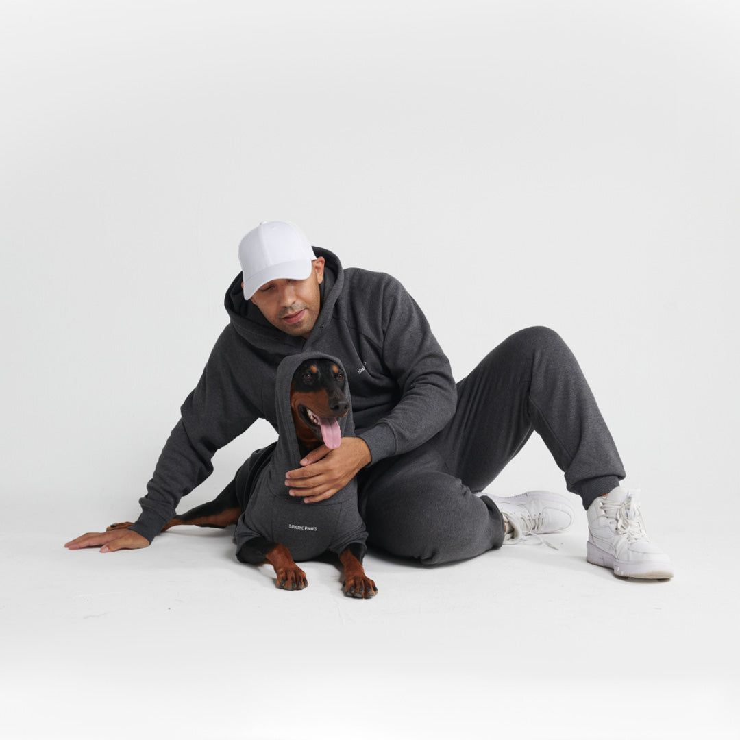 Essential Human Hoodie - Dark Grey sold by Spark Paws product image thumbnail 4