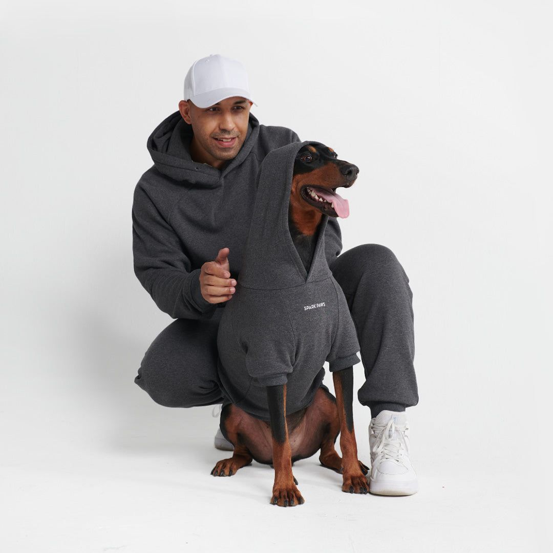 Essential Human Hoodie - Dark Grey sold by Spark Paws