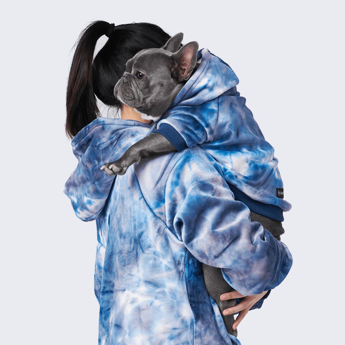 Velvet Human Hoodie - Sapphire Blue sold by Spark Paws product image thumbnail 5