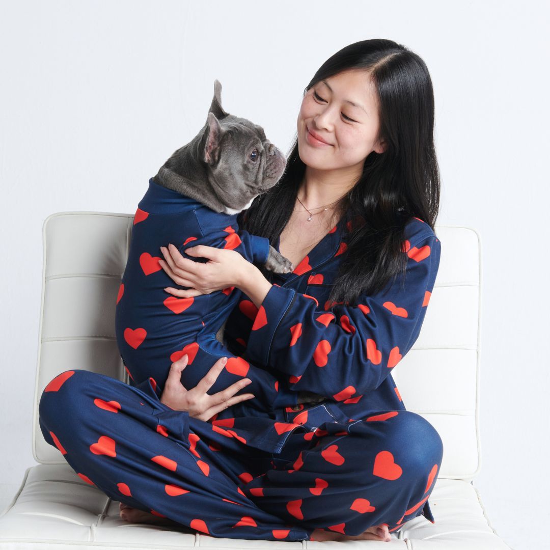 Human Pajama Top - Hearts sold by Spark Paws product image thumbnail 5