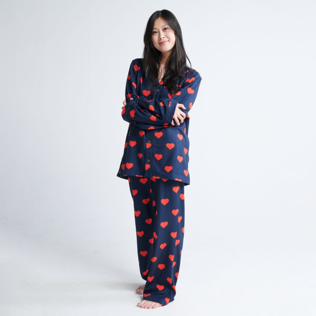 Human Pajama Top - Hearts sold by Spark Paws product image thumbnail 4