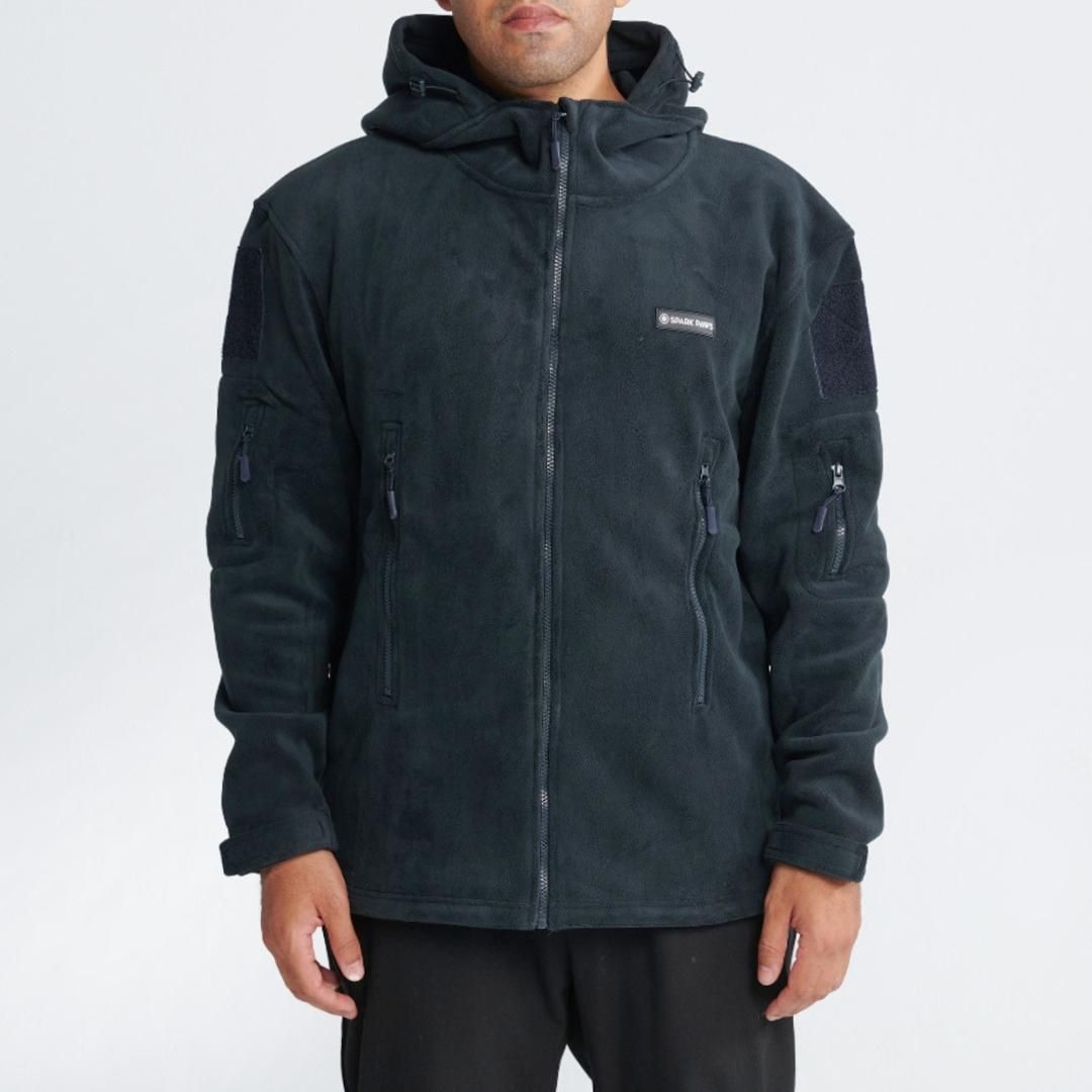 CozyFlex Utility Human Hoodie - Black sold by Spark Paws product image thumbnail 2
