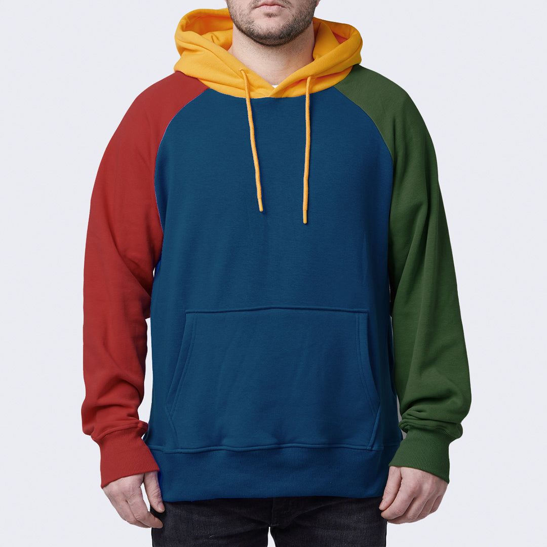 Primary Color Block Human Hoodie sold by Spark Paws product image thumbnail 2