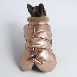 Slip-on Winter Jacket - Metallic Gold sold by Spark Paws