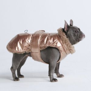 Slip-on Winter Jacket - Metallic Gold sold by Spark Paws