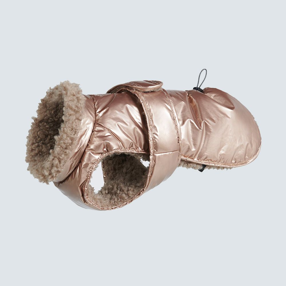 Slip-on Winter Jacket - Metallic Gold sold by Spark Paws product image thumbnail 2