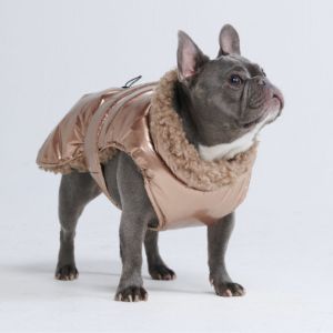 Slip-on Winter Jacket - Metallic Gold sold by Spark Paws
