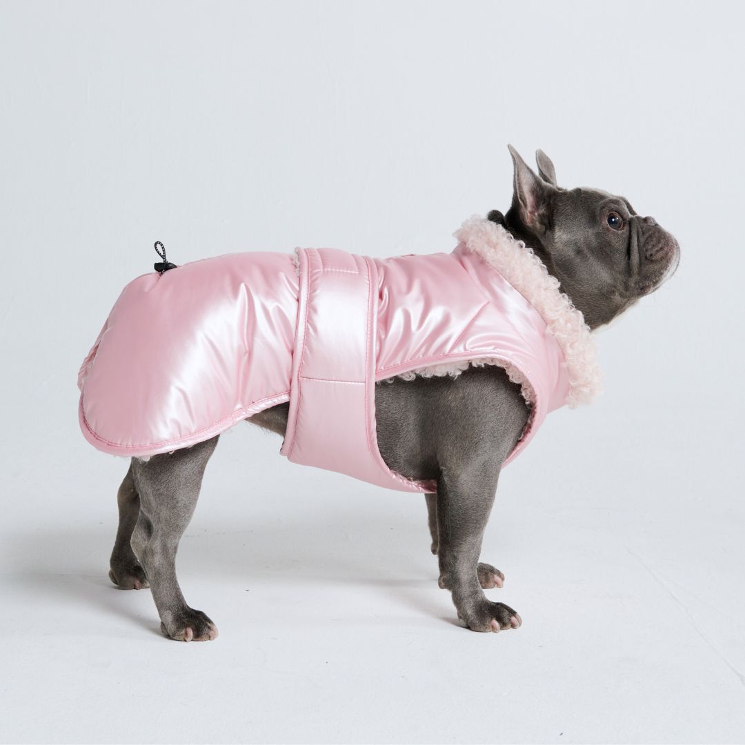 Slip-on Winter Jacket - Metallic Pink sold by Spark Paws