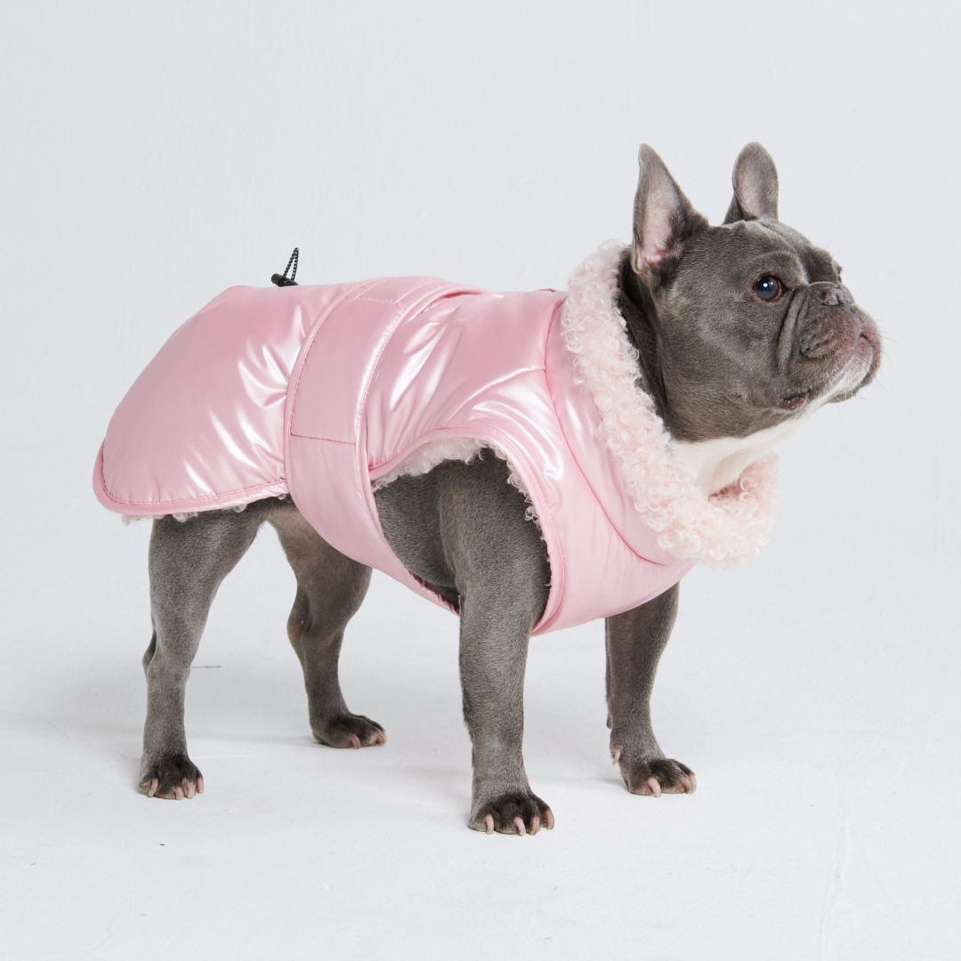 Slip-on Winter Jacket - Metallic Pink sold by Spark Paws product image thumbnail 4