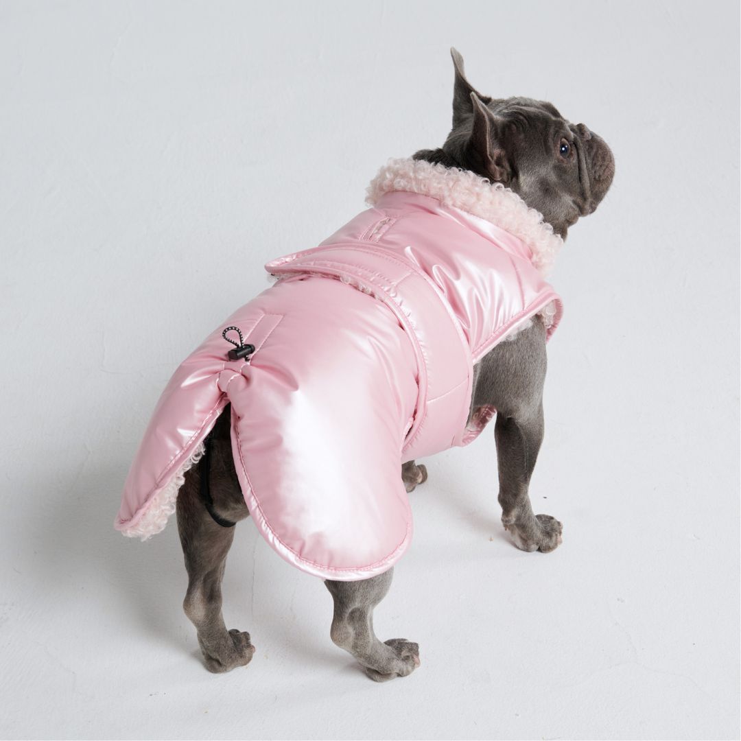 Slip-on Winter Jacket - Metallic Pink sold by Spark Paws product image thumbnail 3