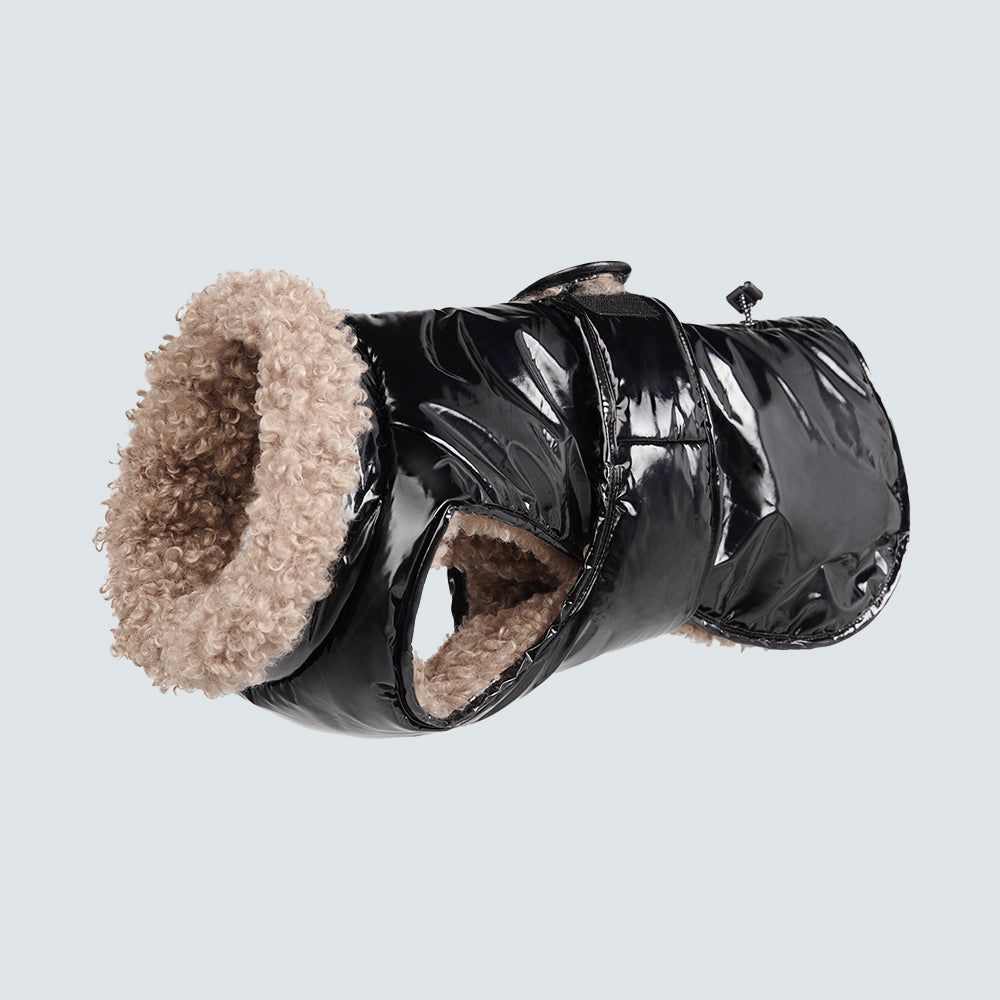 Slip-on Winter Jacket - Gloss Black sold by Spark Paws product image thumbnail 2