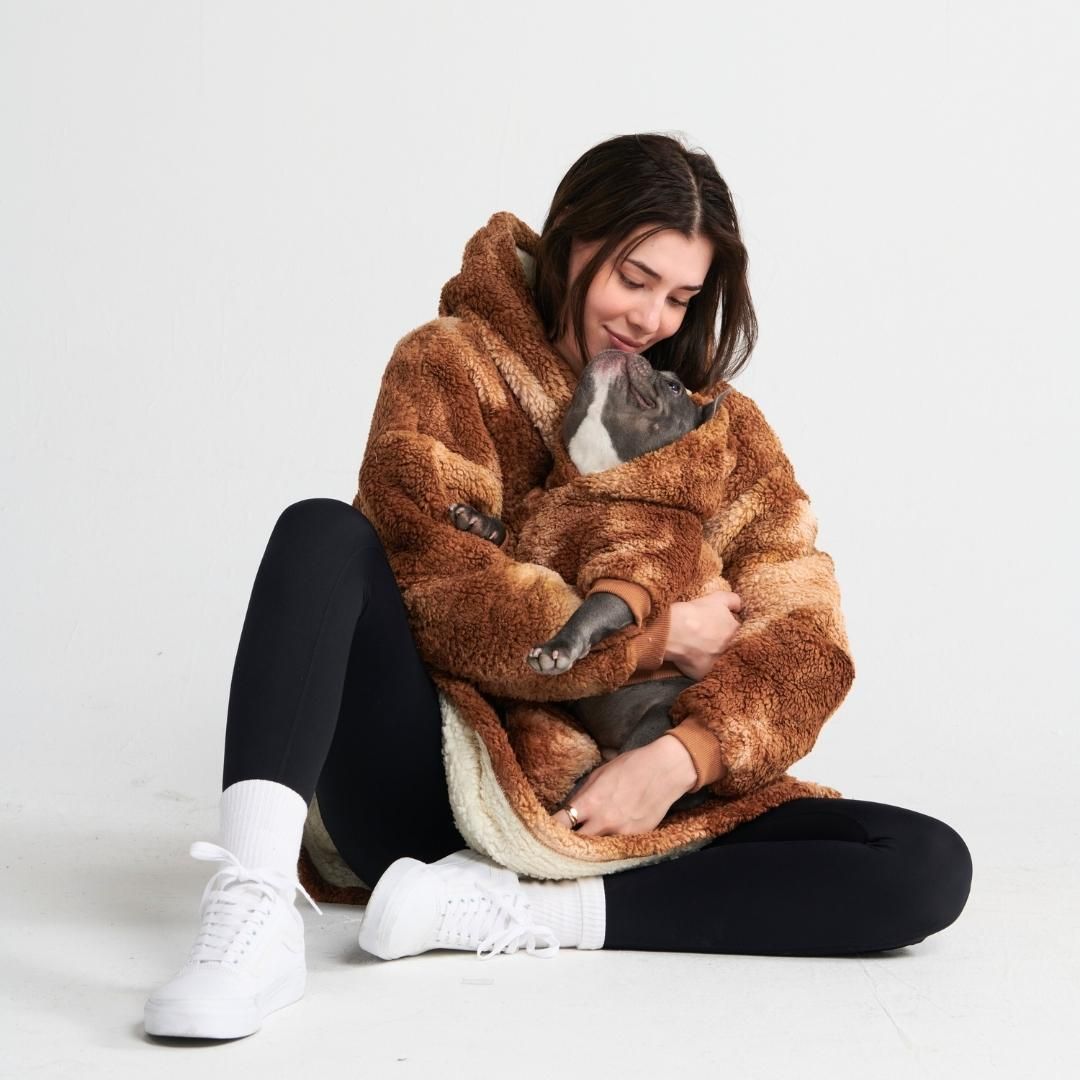 Fluffdreams Oversized Human Hoodie - Mocha sold by Spark Paws product image thumbnail 5