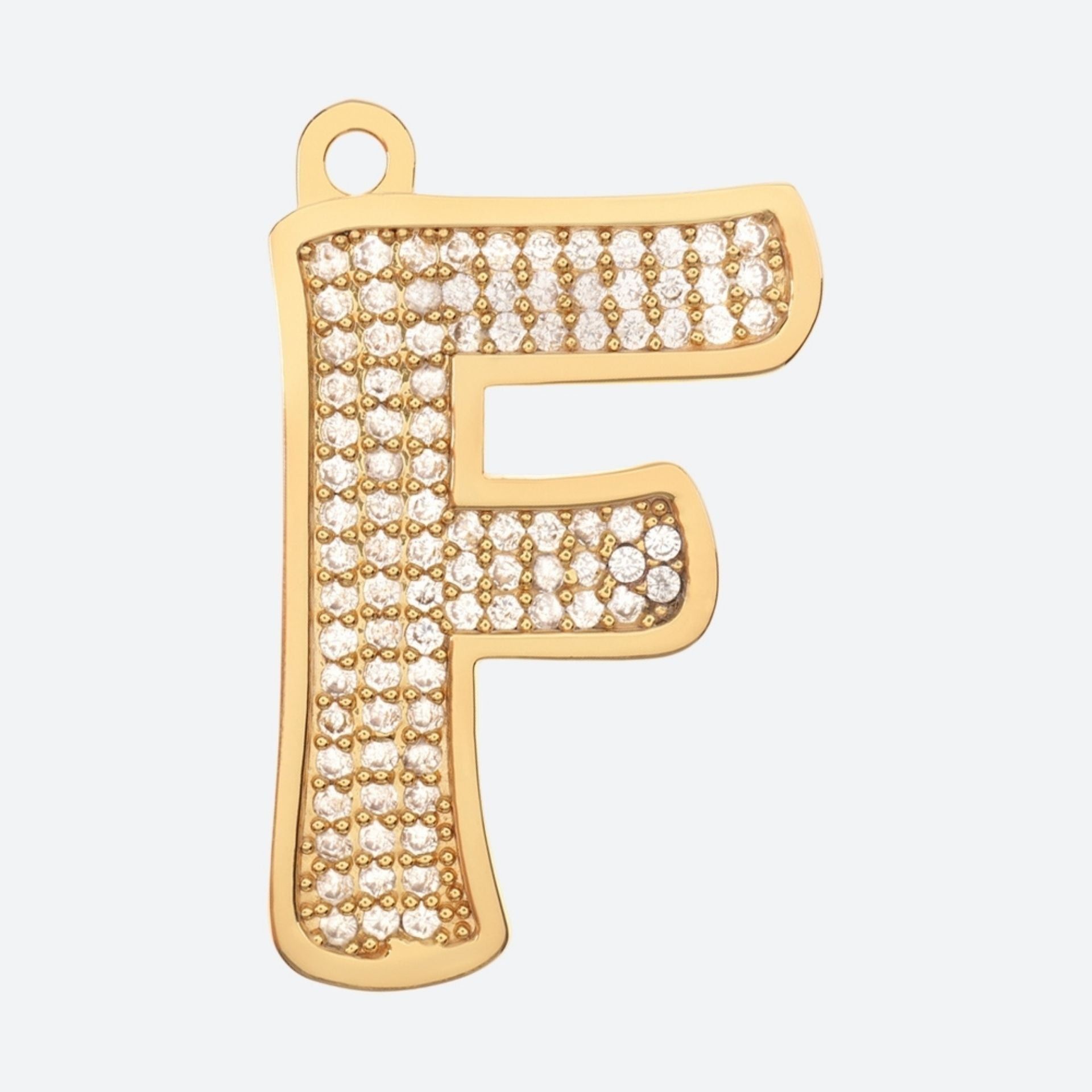 Initial Letter Jewelry Tag - F sold by Spark Paws product image thumbnail 2