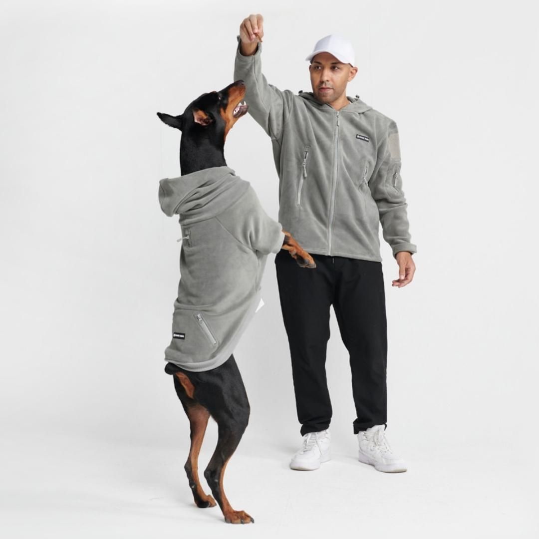 CozyFlex Utility Human Hoodie - Grey sold by Spark Paws product image thumbnail 4