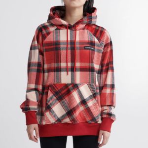 Red Plaid Human Hoodie sold by Spark Paws