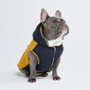Reversible Jacket - Yellow and Navy sold by Spark Paws