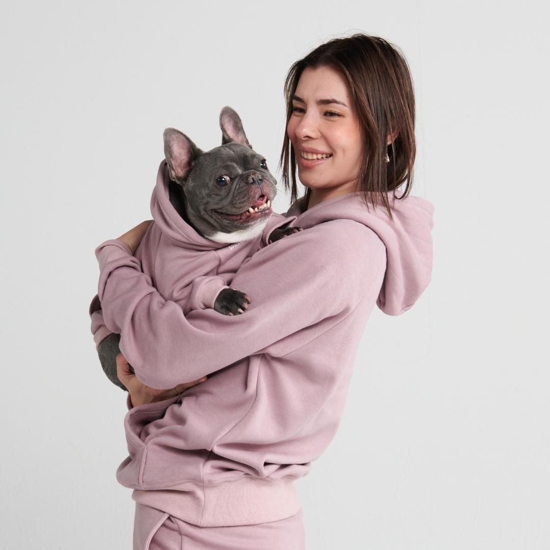 Essential Human Hoodie - Purple Taupe sold by Spark Paws