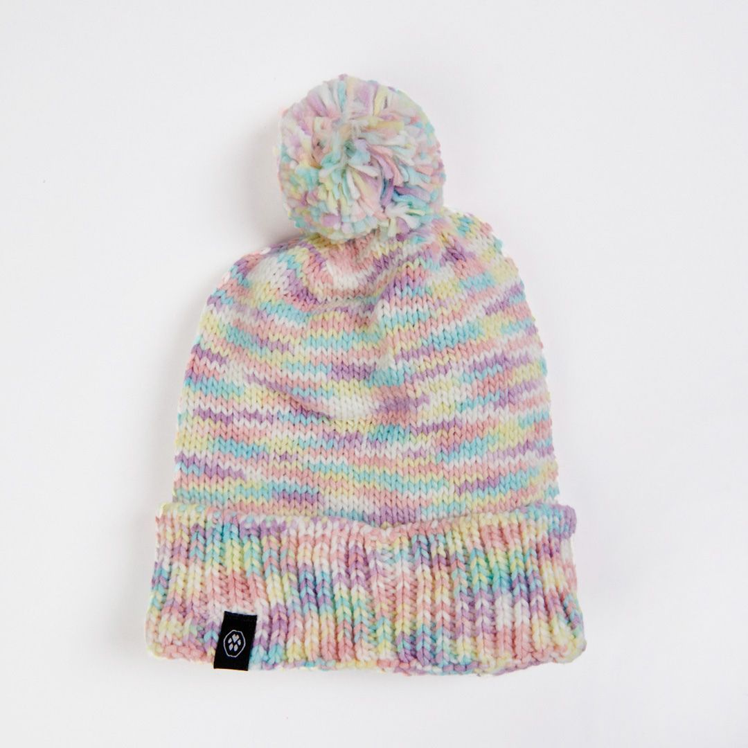 Human Pompom Hat - Pastel Icing sold by Spark Paws product image thumbnail 2