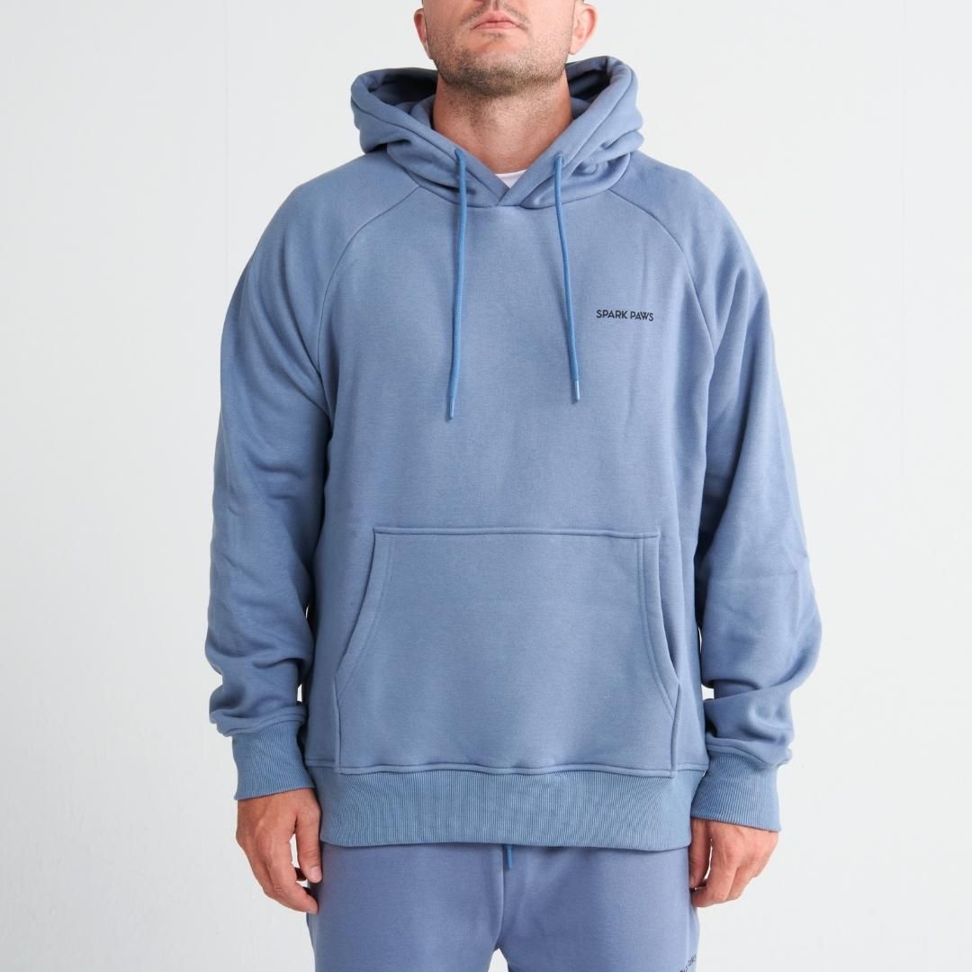 Essential Human Hoodie - Slate Blue sold by Spark Paws product image thumbnail 2