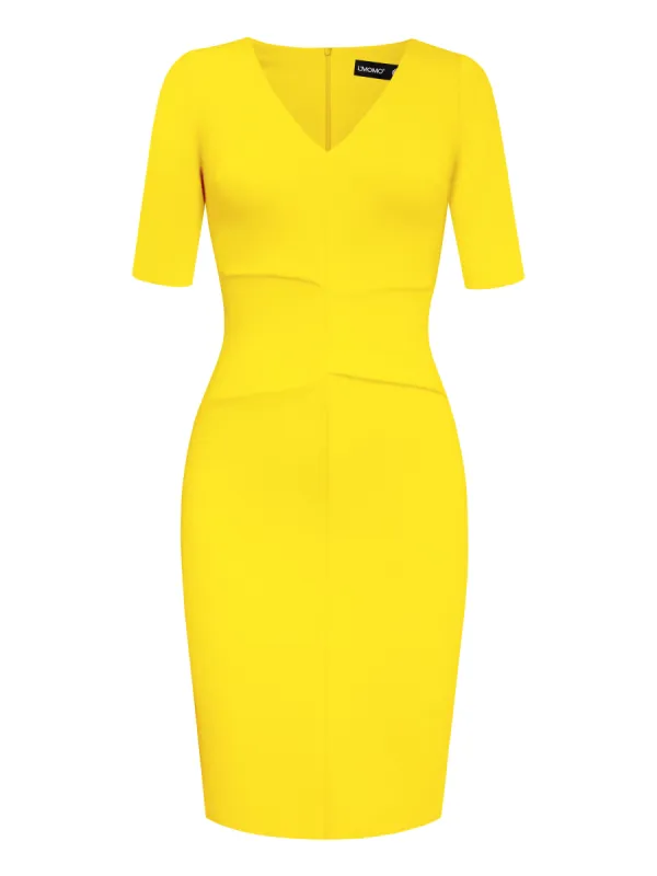 Bodycon Dress with Above-Elbow Sleeves made by L’momo