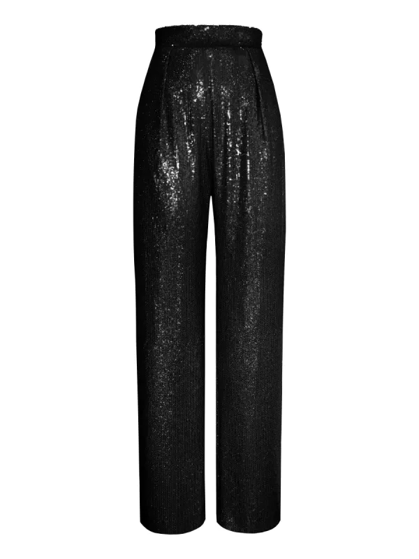 Sequined Wide-Leg Trousers sold by L’momo