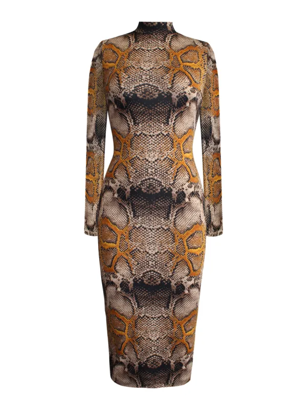 Full Sleeve Snake Skin Dress sold by L’momo