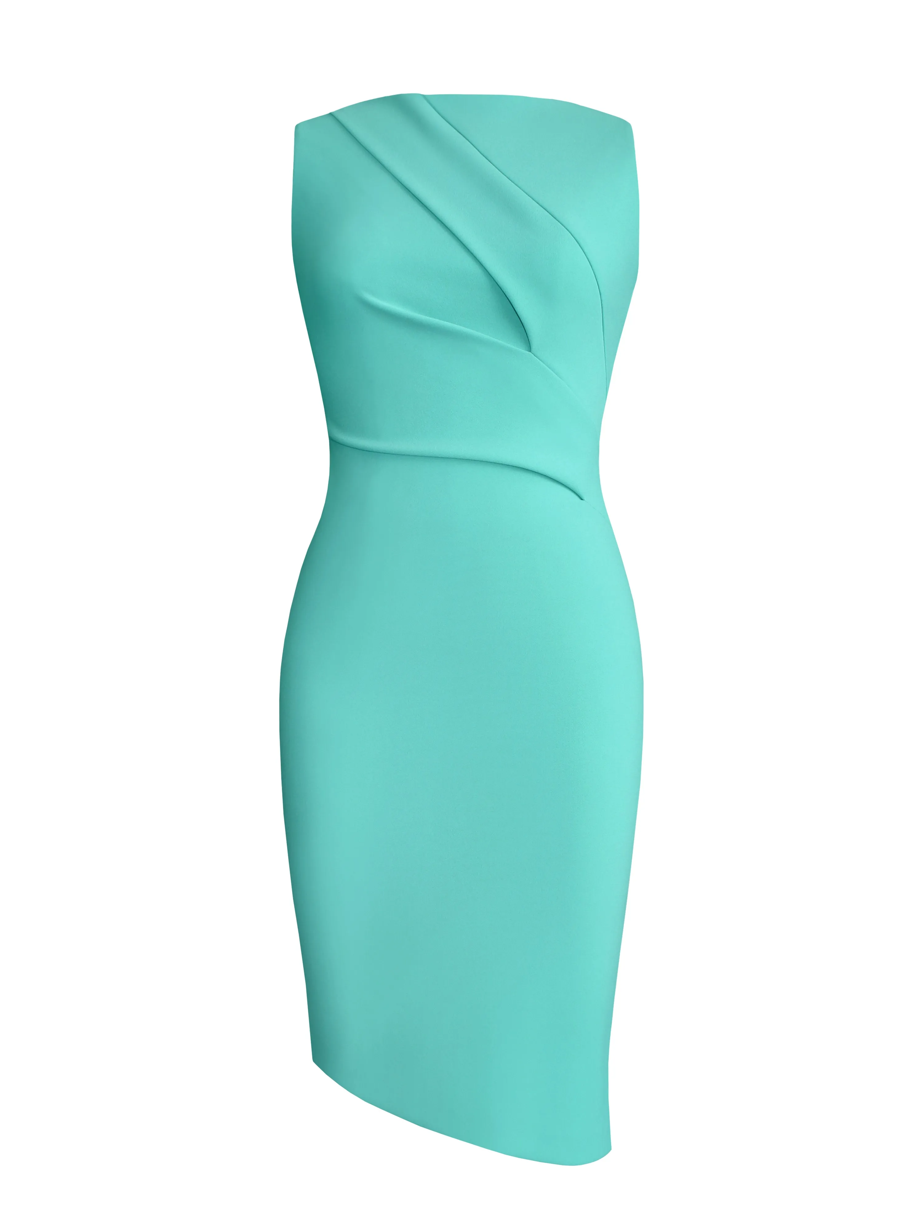 Sleeveless Asymmetric Pleated Dress sold by L’momo