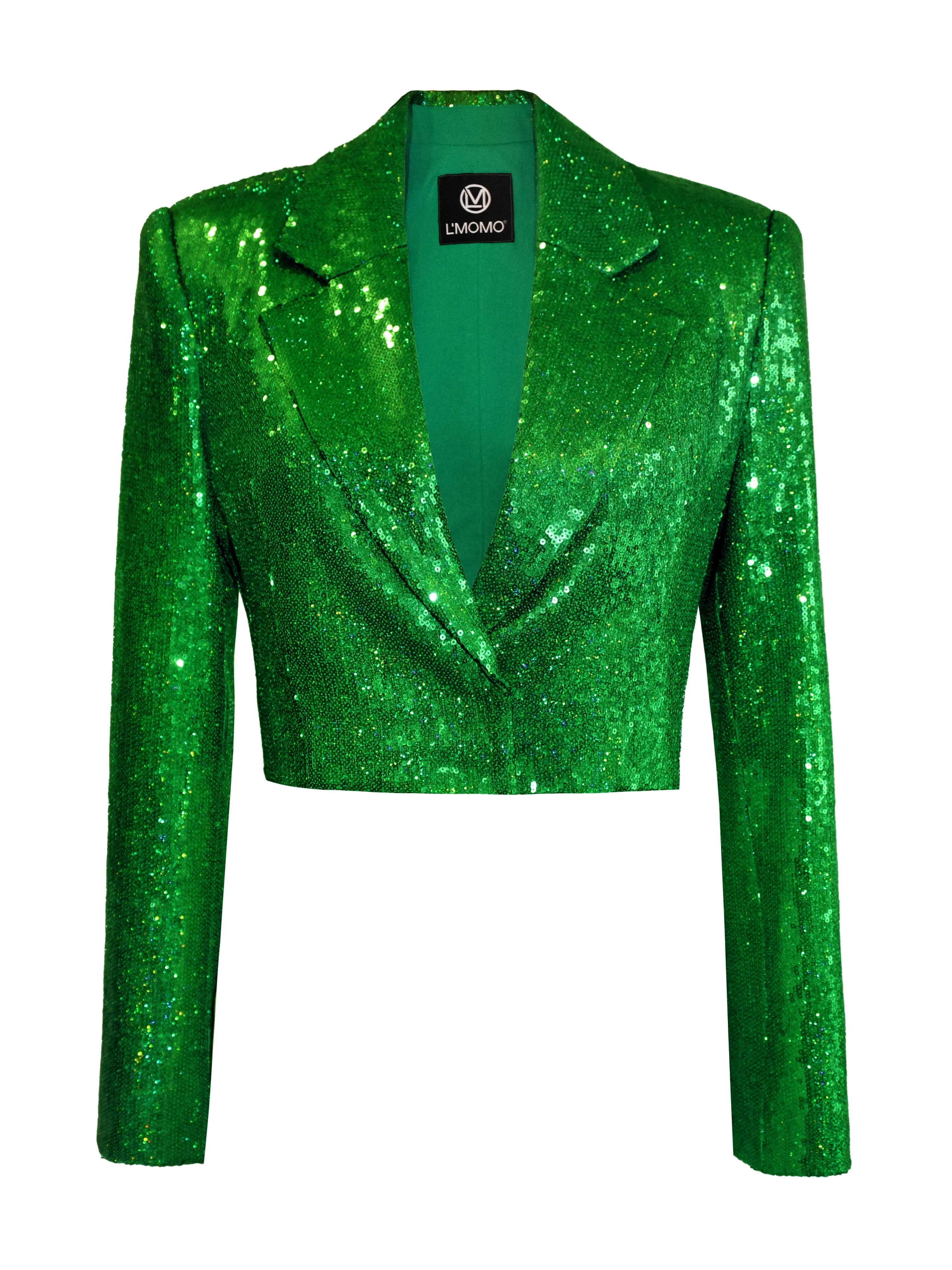 Sequined Cropped Blazer sold by L’momo