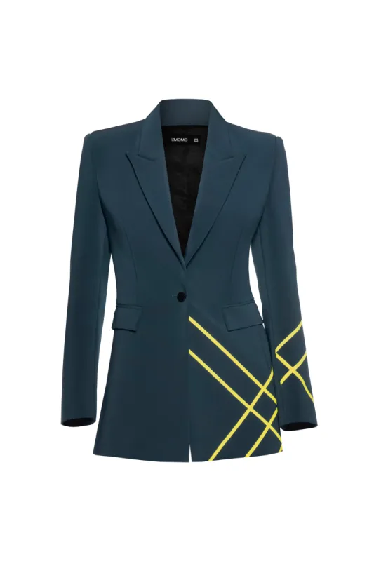 Graphic Lines Blazer sold by L’momo