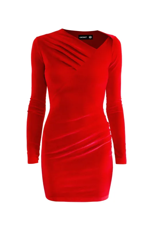 Tucked Velvet Dress sold by L’momo