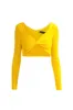 Twisted Velvet Cropped Top sold by L’momo