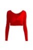 Twisted Velvet Cropped Top sold by L’momo