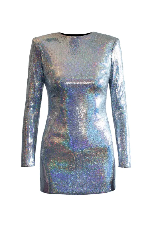 Holographic Sequin Mini Dress sold by L’momo